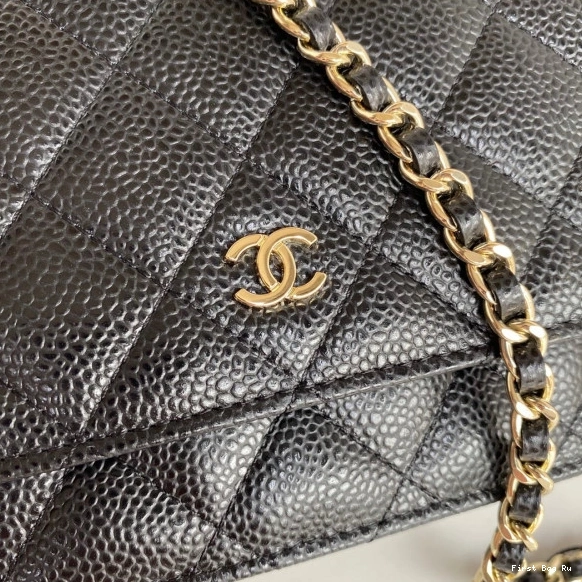 First Bag Ru CHAIN CAVIAR EDITION WALLET NEW CHANEL 0815